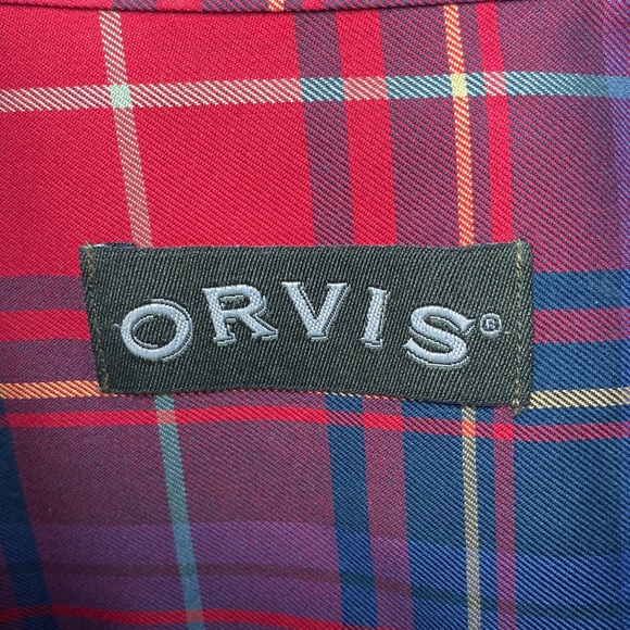 ORVIS Wrinkle Free Longsleeve Plaid Button shirt size Large - Picture 2 of 8